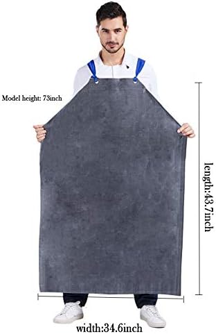 Nanxson Heavy apron,Duty Waterproof aprons,Unisex Rubber Industrial Protective Working Apron CF3017