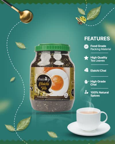 Image of Chaizup Premium CTC Elaichi Tea | Strong & Aromatic Loose Leaf Cardamom Chai | 1kg Pack | Boosts Immunity | Supports Metabolism | Relieves Stress | 100% Natural