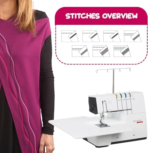 Bernette B62 Airlock Coverstitch Serger Machine With 7 Pcs Coverstitch Foot Kit thumb #1