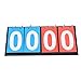Vbestlife Tabletop Flip Scoreboard 2/3/4 Digit Portable Flip Sports Scoreboard Score Counter Scorekeeper for Table Tennis Basketball Football Baseball Vollyball(4digit) Basketball Scoreboard Portable