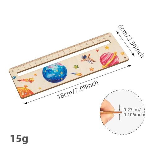 3 Stück Kinder 1 Klasse Lesezeichen Holz Lineal Personalisiertes Lesehilfe mit Lineal aus Holz Kinder Lesehilfe, Holz Lesezeichen Kinder, Geschenk zur Einschulung, Um Ihnen Beim Lesen zu Helfen, 18cm