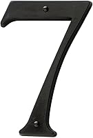 Vista 1 de Baldwin Estate 90677.102.CD - Casa tradicional de latón macizo, número siete en bronce aceitado, 4.75 pulgadas