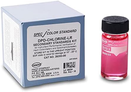 Hach SpecCheck DPD Chlorine LR Gel Standards Set, 0-2.0 mg/L Cl₂, 2635300 | Chlorine Testing, Water Quality Standards, Accurate Chlorine Measurement, Laboratory Grade Chlorine Standards