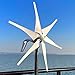Wind Turbine Generator Kit, 1000W 48V Volt Energy Nylon Fiber Blade Horizontal Home Wind Turbines Wind Generator Power Wind mil With MPPT Controller for Hybrid Solar Wind System(MPPT Controller,12V)