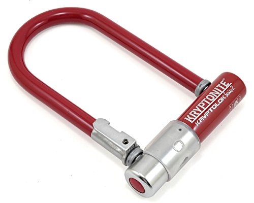 Kryptonite Kryptolok Series 2 Mini Bicycle U-Lock with Transit FlexFrame Bracket, 3.25 x 7-inch