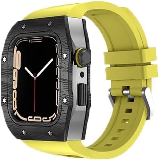 Boîtier antichoc Apple Watch 45mm carbone protège le cadre métal