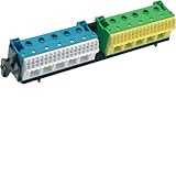 hager pe klemme Polzahl=2 Hager FZ383 Träger m. 2x22 PE/N-terminals, QuickConnect