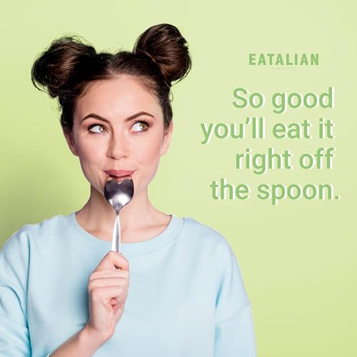Image of EATALIAN by AMZ BETTER Vegan Pistachio Cream, 17.63 oz / 500 gr, Delicious vegan spread with a uniquely sweet taste, Ideal on bread, Perfect with ice cream, Excellent for Dubai Chocolate, Made in Italy