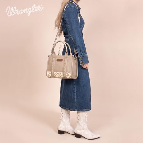 Image of Montana West x Wrangler Tote Bag for Women Western Cow Print Purse Designer Top Handle Handbags