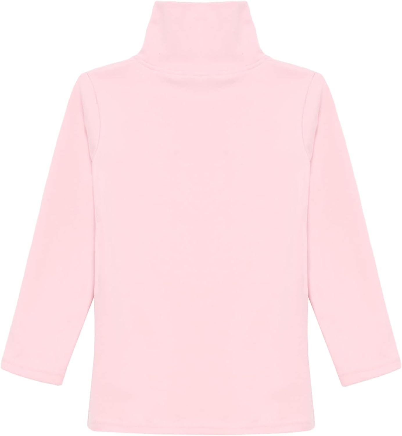 Girls Thick Fleece Undershirt High Neck Thermal Long Sleeve Winter Top