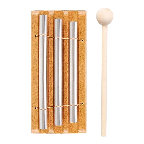 Sino de Meditação | Campainha para professores - Carrilhão responsivo de cura sonora com martelo de