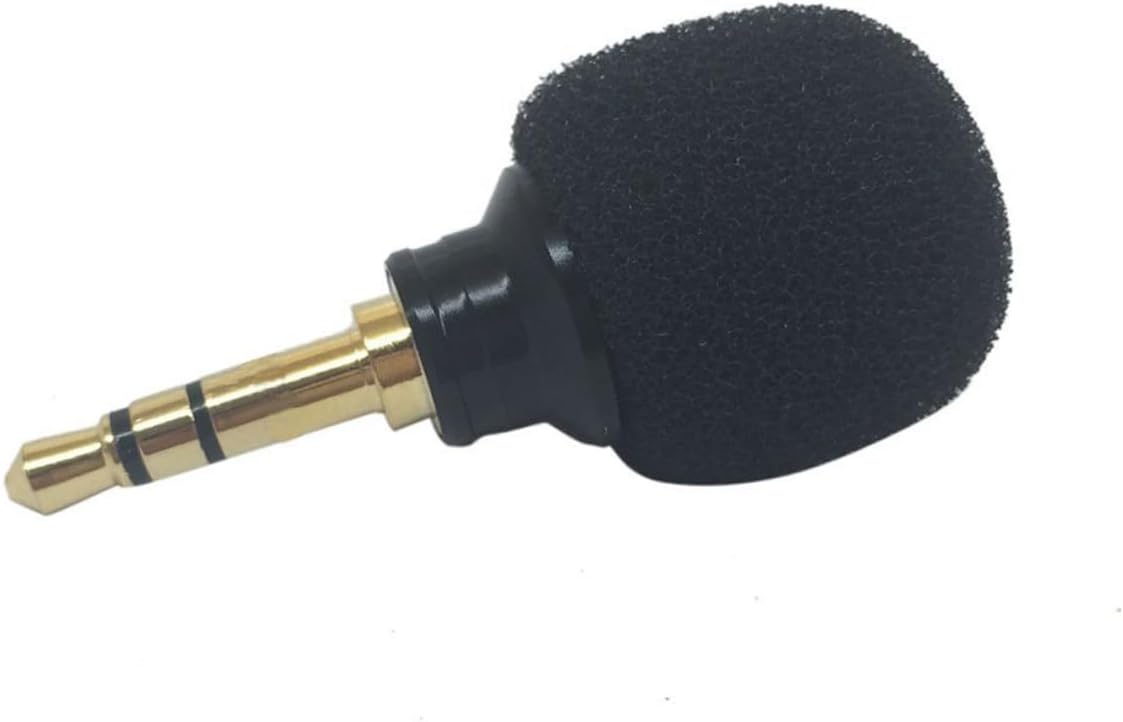 Hemoton Mini Portable Microphone for Mobile Phone and Laptop for Chatting and Streaming Compact Design Black