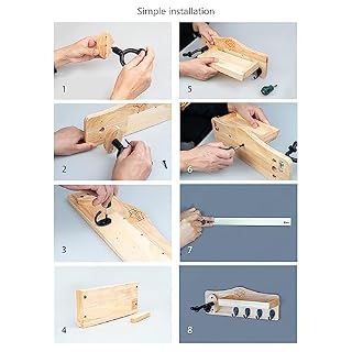 Cintre de guitare avec support mural pour guitare avec accessoires de guitare étagère de rack avec crochet en caoutchouc pivotant pour ukulélé basse pour guitare – Image 4