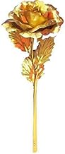 DARKZONE Artificial Golden Rose Flower with Love Stand | 24K Gold Plated Rose with Love Stand in Gift Box with Carry Bag Best Valentine’s Day Friendship’s Day, Rose Day, Birthday Gift.