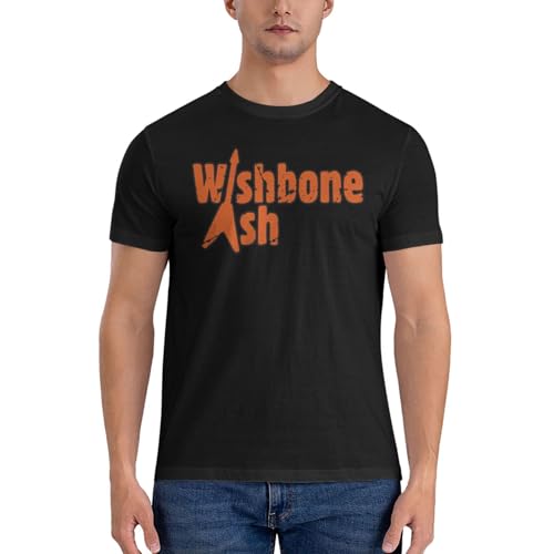 Photo de T-shirts en coton pour homme Wishbone Rock Band Ash Cool Graphic Shirt pour homme Col rond Manches courtes Haut S à 6XL, C-6., 4XL