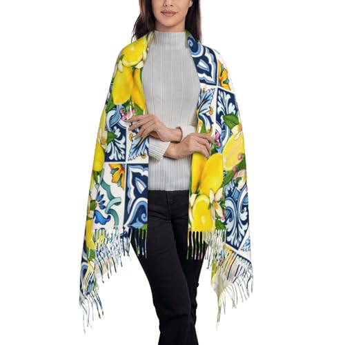 Watermelon Flower Scarf Shawl Fashion Printed Tassel Scarf for Women 77.6X28.3 Inch3