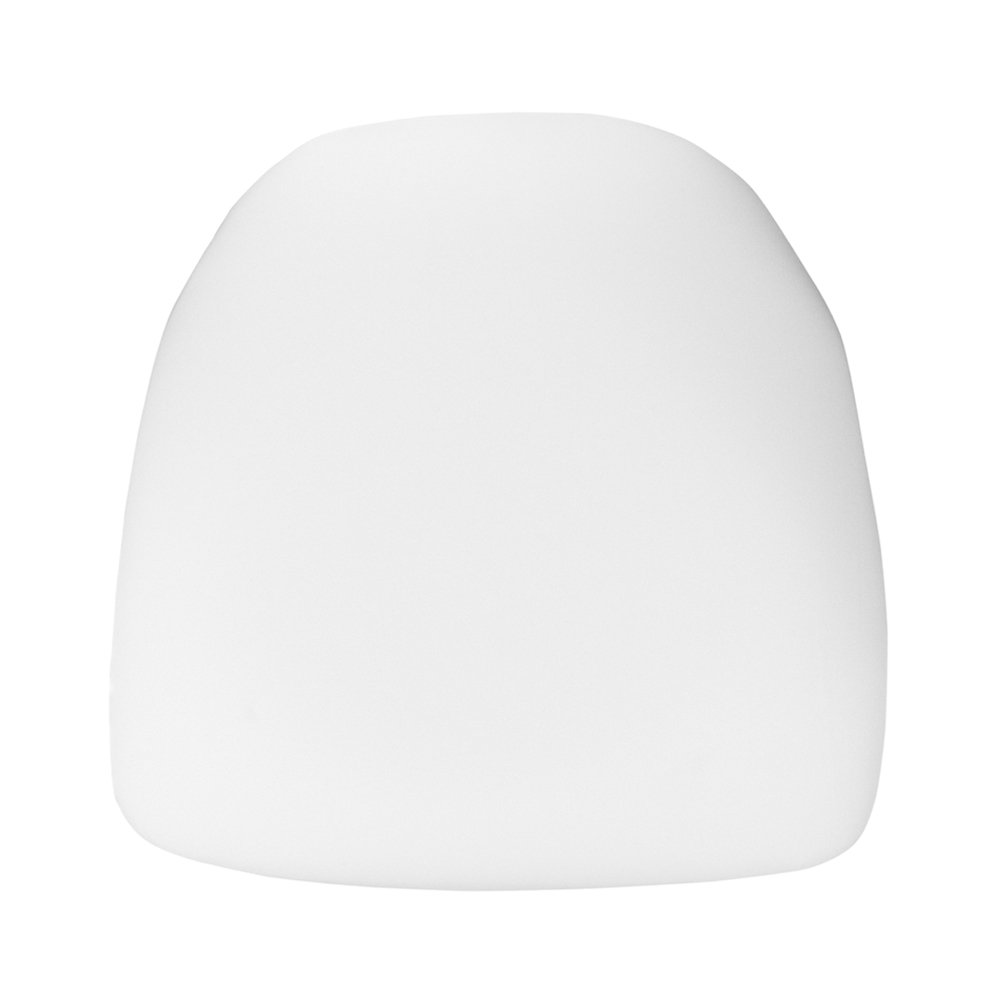 Offex OFX-367762-FF 2.75'' Thick Padded Hard Fabric Chiavari Chair Cushion - White