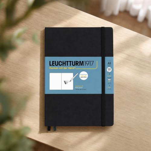 Leuchtturm1917 - Medium A5 Hardcover Sketchbook (Black) - 112 Pages of 150g/m² Paper by LEUCHTTURM1917 - Image 3
