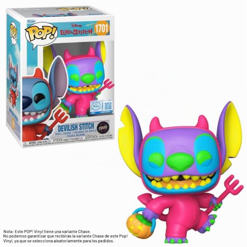 Devilish Stitch Funko Pop aspecto diablillo divertido figura exclusiva Disney 5