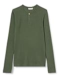 Bio-Baumwolle NAME IT Jungen NKMKABILLE LS Slim TOP NOOS Langarmshirt, Thyme, 134-140