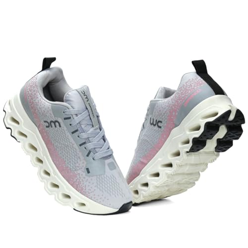 Tenis Feminino Esportivo Leve Confortavel Running Academia (Cinza, BR, Adulto, Numérico, 35)