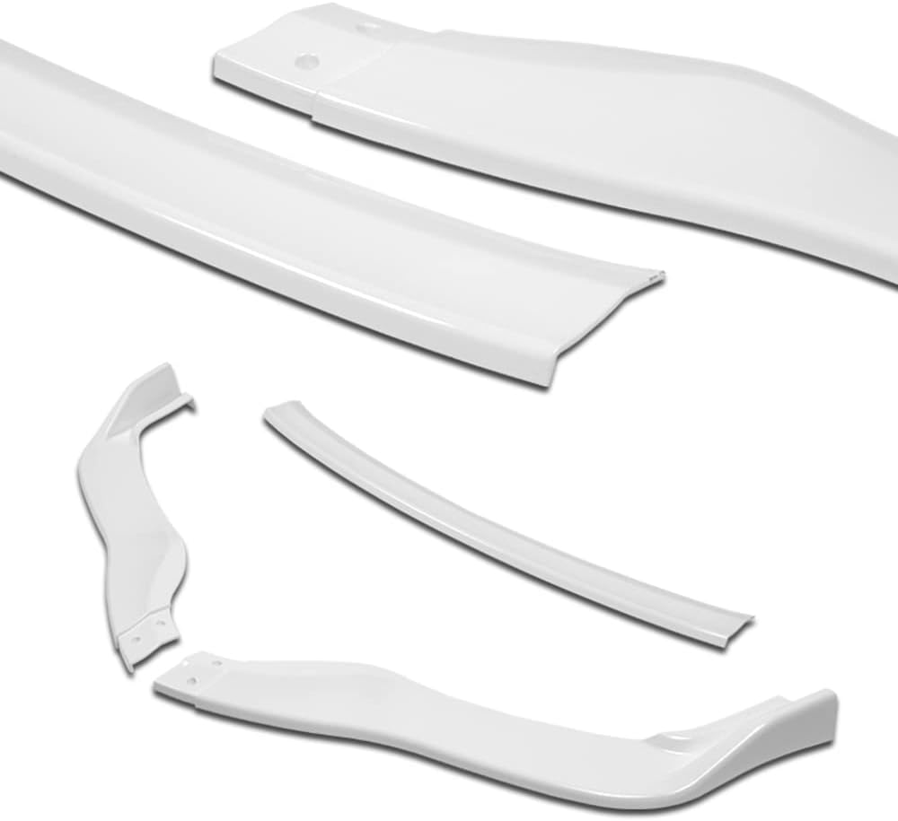 Front Bumper Lip fit for Compatible with 2011-2013 Lexus IS250 / IS350, Front Bumper Lip Spoiler Air Chin Body Kit Splitter Painted Glossy White ABS, 2012 (Sport-Style)