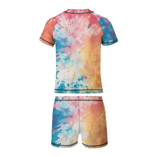 Tie DyeChildren's Casual Swimsuit Set - Simple and Versatile10-12Y（150cm）3
