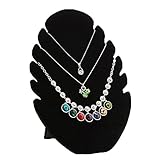 JOPIN Earring Holder Jewelry Display Foldable Acrylic Earring, Necklace Holder 3 folds Lucency Earring Display (Lucency)