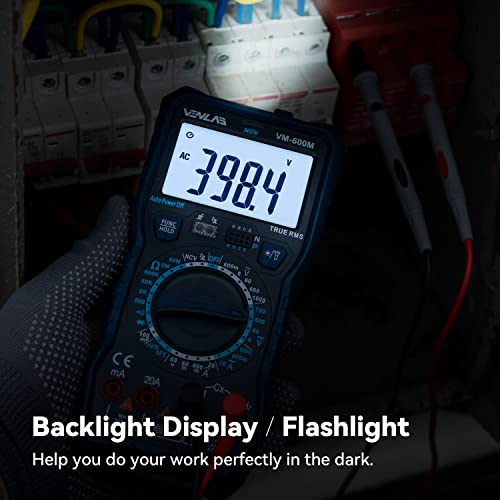 Venlab Digital Multimeter Trms 6000 Counts Volt Amp Meter Ohm Multimeter Tester Ncv,Measures Voltage Current Resistance Diodes Continuity Duty-Cycle Capacitance Temperature For Household And Car #TOP5