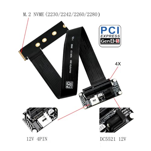 Cavo di estensione per scheda grafica PCI-Express per M2 2280 - Scheda video - Immagine 1