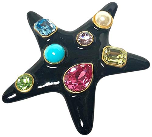 Kenneth Jay Lane Star Pin with Crystals