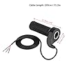 Qiilu Universal Throttle Handle Grip Motorcycle Accelerator Electric Scooter Speed Throttle Grip with 3 Cables for Replacement #2