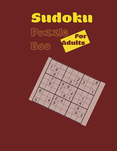 Sudoku Puzzle Boo for Adults: Sudoku Book for Adults, 101 pages with solutions, great gift,