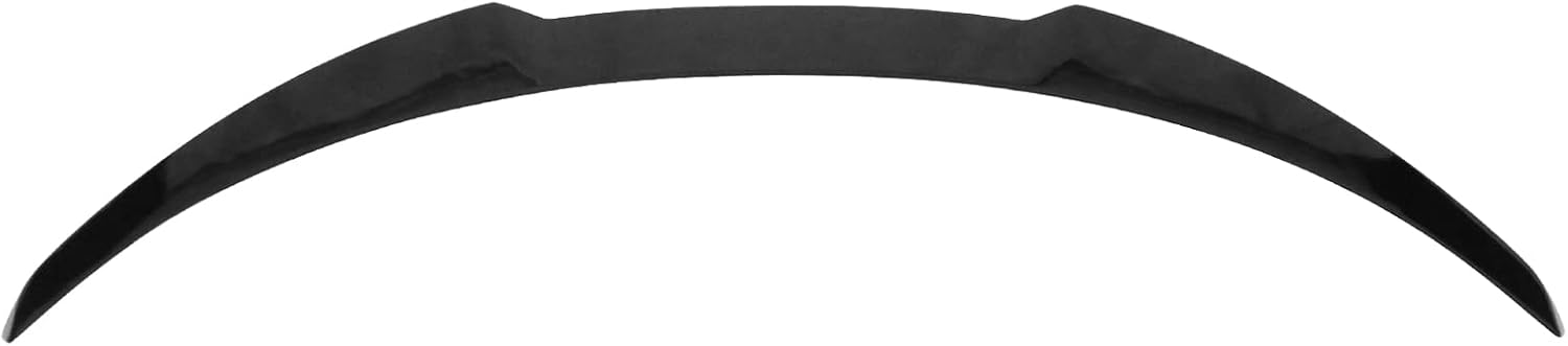 IKON MOTORSPORTS, Trunk Spoiler Compatible with 2017-2023 Tesla Model 3, Gloss Black ABS Plastic IKON Style Rear Spoiler Wing, 2018 2019 2020