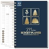 12 Monate Budget Planner Deutsch - Undatierter Haushaltsbuch 2026 mit 60 Wochen Einnahmen-Ausgaben Tracker, Achtsamkeit, Reflexion - Finanzplaner - Budgetplaner zur Kontrolle Geldes - Ausgabenbuch