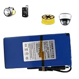 TGHY Akumulator litowo-jonowy 12V DC 2000 mAh, przenośny akumulator litowo-jonowy, power bank do kamer wideo, oświetlenie LED więcej. Z ładowarką