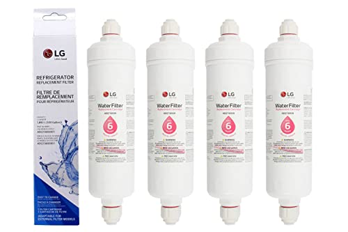 LG ADQ73693901 - Cartucho de filtro de agua de repuesto para refrigerador (4 unidades)