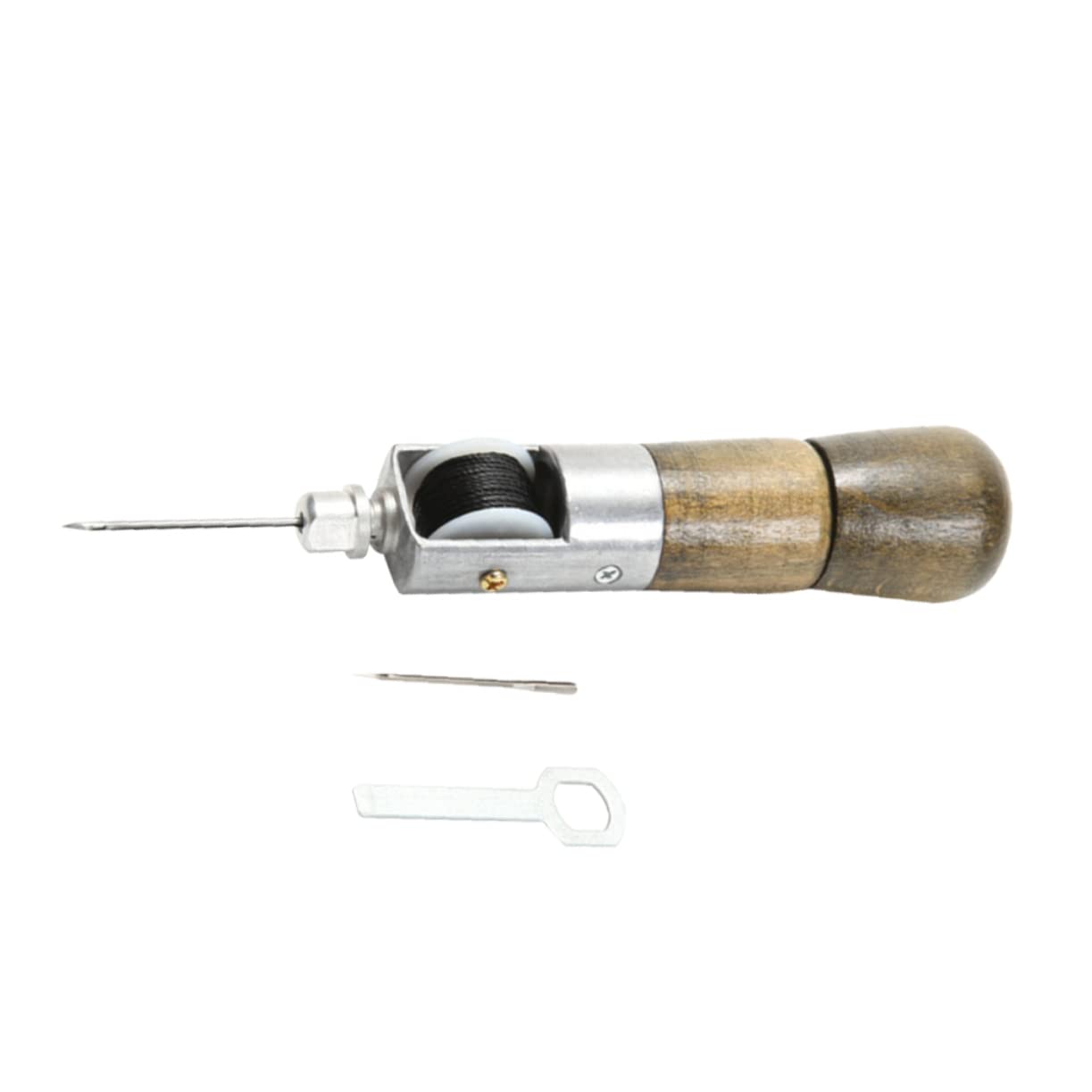 Angoily 2 Stck. DIY Leder Nähmaschine Handheld Nähwerkzeug für Handgefertigte Nähprojekte Tragbares Leder Stitching Tool für Zuhause und Bastelbedarf