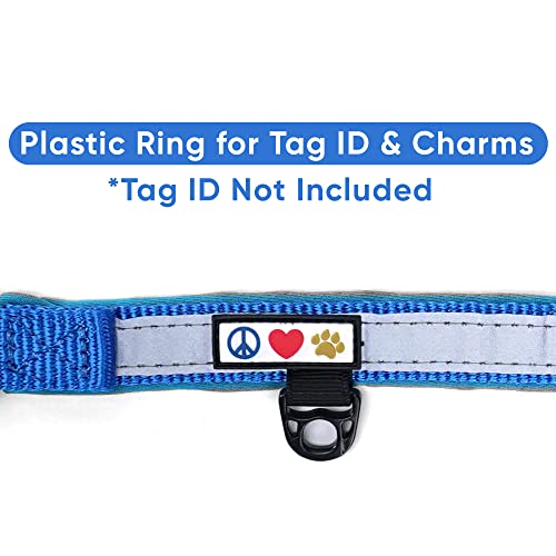 Pawtitas Lumberjack Padded Martingale Collar For Dogs | Soft Neoprene Dog Collar For Your Pet's Comfort Made With Reflective Band For Maximum Visibility | Fits Small And Large Pets - Medium Blue #TOP7
