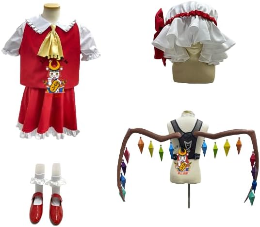[イウピイイ] ウィッグ 靴 羽 別売り」【Dハロ（Dハロウィン）】 フランドールスカーレットコスプレ衣装 風 コスチューム