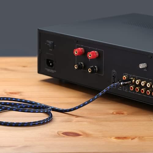 DuKabel Kabel do subwoofera cinch na cinch, cyfrowy kabel koncentryczny z 6N OFC mono cinch do domu, teatru, HDTV, subwoofera, odbiornika AV, systemów Hi-Fi - seria HiFi 1,2 m