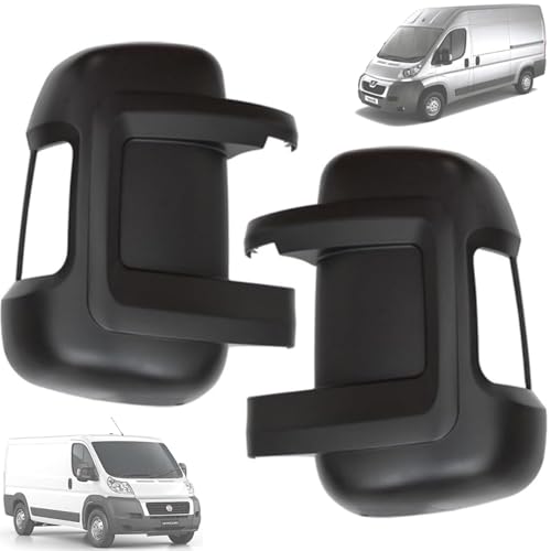 Twowinds - Calotta Specchietto Retrovisore 735424438 Compatibile con Fiat Boxer Jumper Ducato (a partire dal 2006) - Lato Sinistro e Destro - 735424437 - Copertura Braccio Specchio Corto (set di 2)
