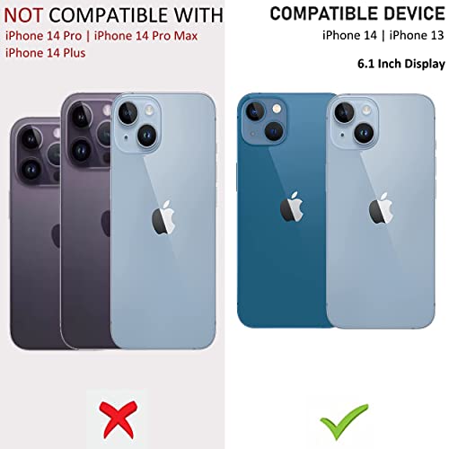 Image of VJS Back Cover Case Designed for Apple iPhone 14 / iPhone 13 (6.1 inch) - Transparent, Soft Flexible TPU, Shockproof, Camera Bump, Clear and Military-Grade Drop Protection