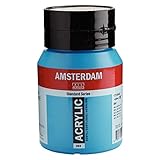 ターレンス アクリル絵具 アムステルダムアクリリックカラー ブリリアントブルー T1772-564-2 500ml 477771