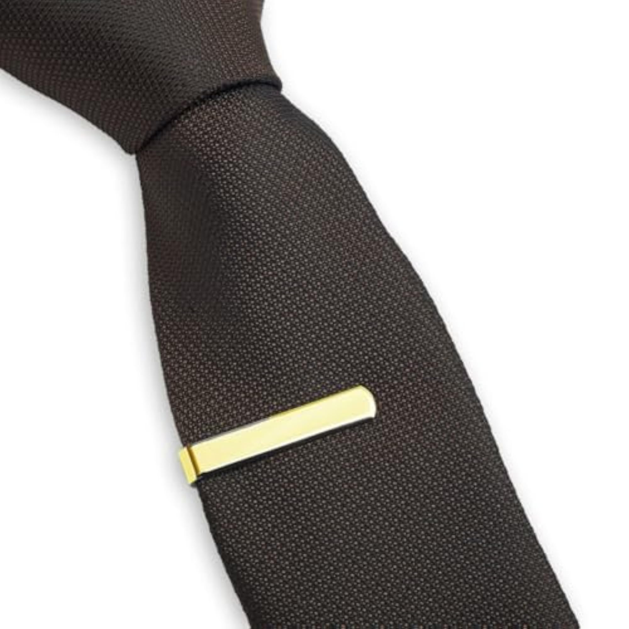 Premium Gold & Silver Tie Bar for Men, Classic Style