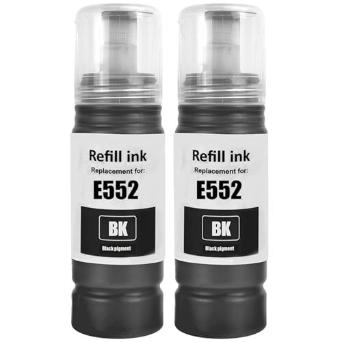 Bouteilles d'encre Epson 552 T552 noir pour des textes nets sur EcoTank ET-8550