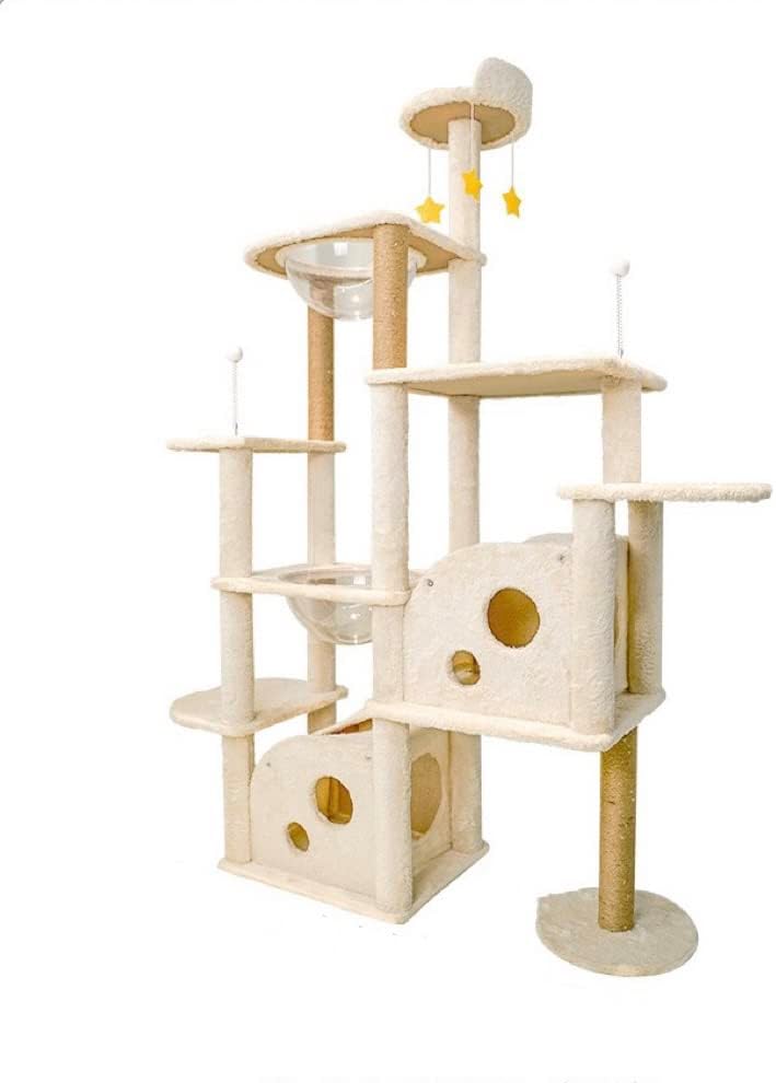 Maison Exclusive - Árbol rascador para gatos de pared gris claro 153 cm