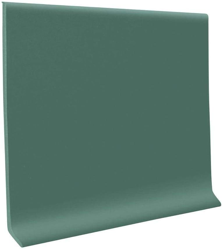 Roppe 700 Series 1/8" Rubber/Vinyl Mix (Type TP) Hunter Green, 4" H X 120' L X 1/8" W (120' Coil)