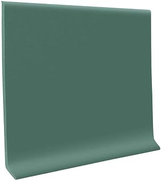 Roppe 700 Series 1/8" Rubber/Vinyl Mix Type TP Hunter Green, 4" H X 120 L X 1/8" W 120 Coil