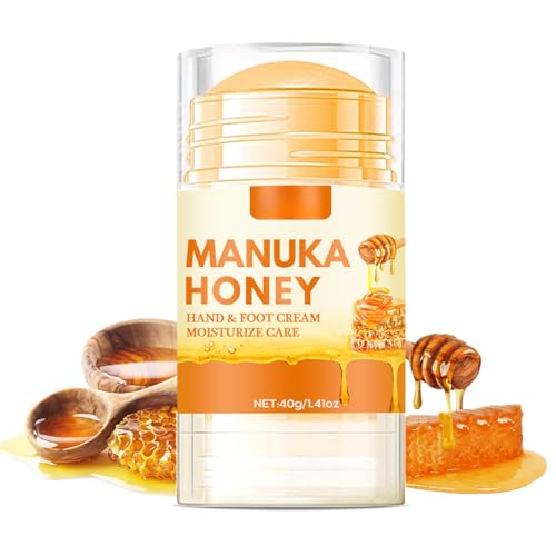 Honey Foot Cream - Foot Cream For Cracked Heels And Dry Skin - Deep Hydration Foot Moisturiser - Intensive Moisturizing Foot Care Stick - Daily Skin Care Hands & Feet Anti-Dry And Anti-Crack